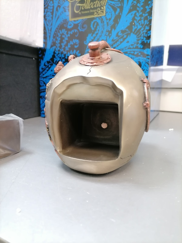 Шкатулка в стиле Стимпанк Череп Veronese WS-387, фото со склада разборный вид