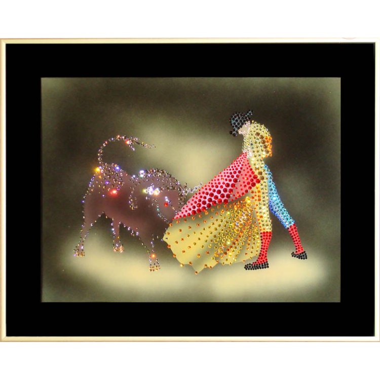 Картина Тореадор c кристаллами Swarovski