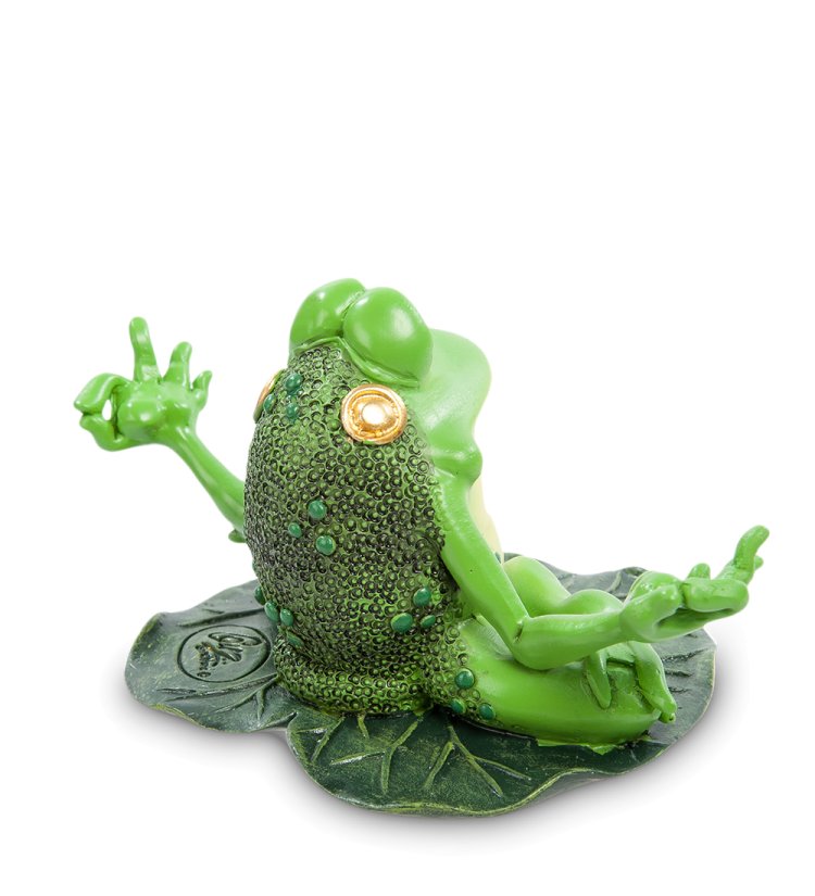 Фигурка-лягушка Гуру Лотос The Comical World of Stratford RV-112, оборотная сторона