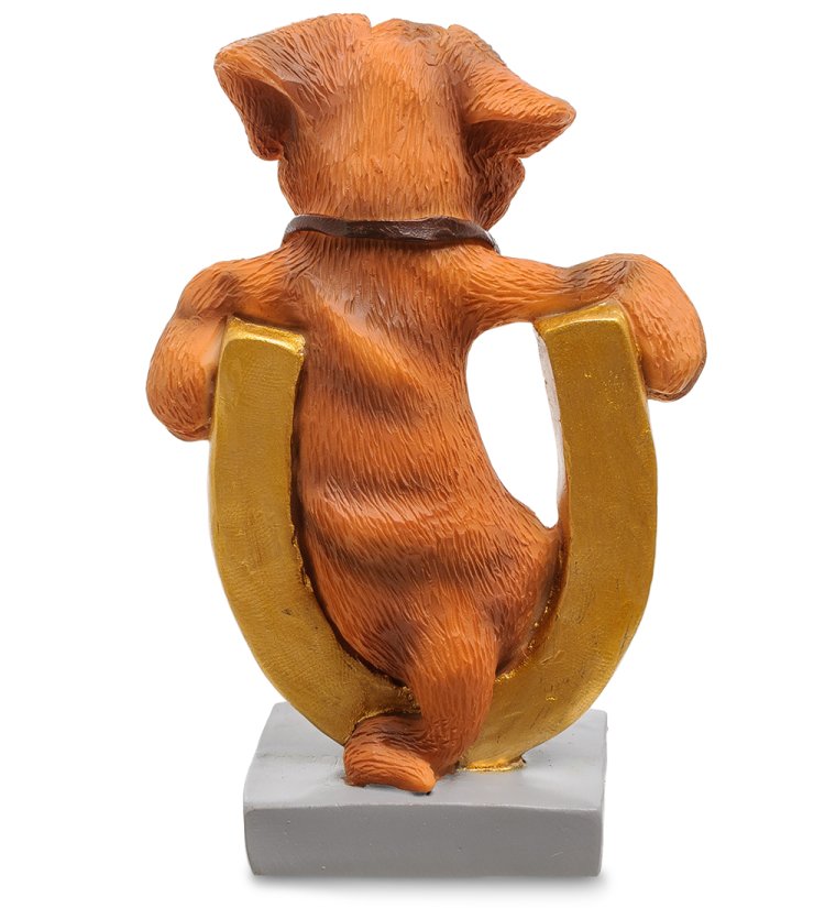 Статуэтка Собака Подкова на счастье The Comical World of Stratford RV-914, оборотная сторона