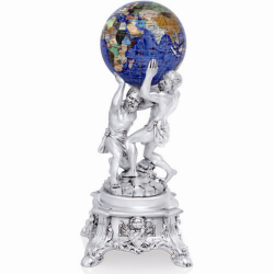 Статуэтка Два атланта с глобусом Linea Argenti