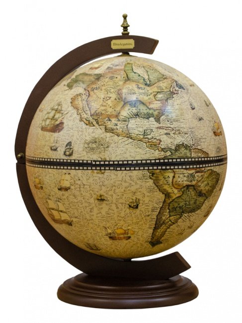Глобус-бар настольный светлая сфера 42 см Jufeng JG42002R
