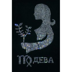 Картина Дева c кристаллами Swarovski