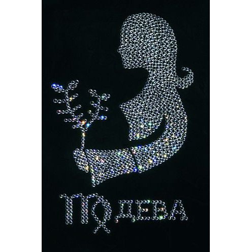 Картина Дева c кристаллами Swarovski