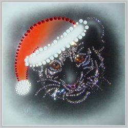 Картина Тигренок 2010 c кристаллами Swarovski