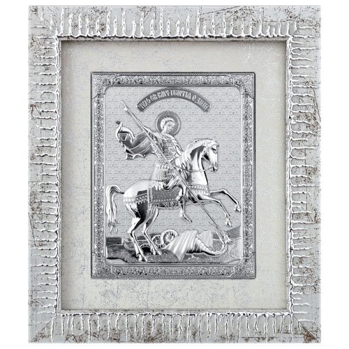 Картина - Икона Святой Георгий Победоносец Linea Argenti QS202P/4