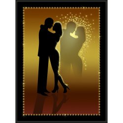 Картина Встреча влюбленных-2 c кристаллами Swarovski