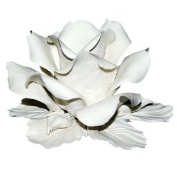 Подсвечник из фарфора белая Роза