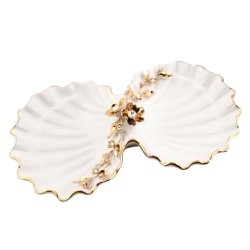 Менажница на 2 секции в виде Раковины