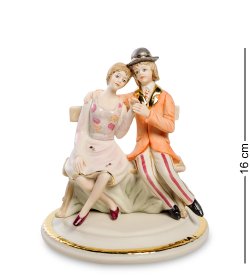 Статуэтка Пара влюбленных на скамейке