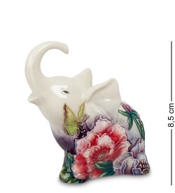 Статуэтка из фарфора Маленький слоник в цветочках