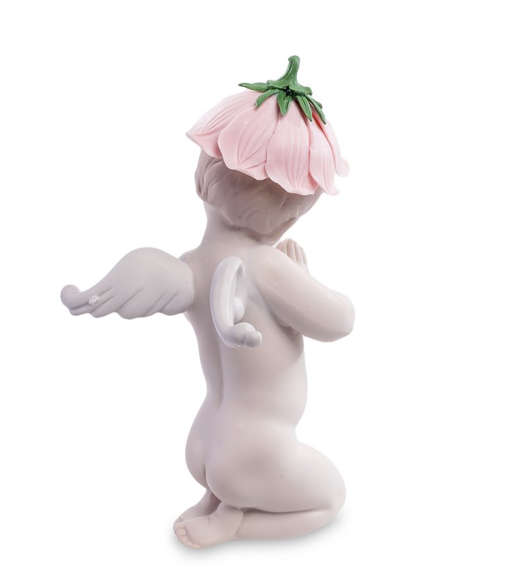 Статуэтка из бисквитного фарфора Молящийся Амурчик Pavone JP-13/ 7, фотография со спины