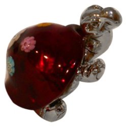 Скульптура Черепашка Красная, Размер 4x6 см