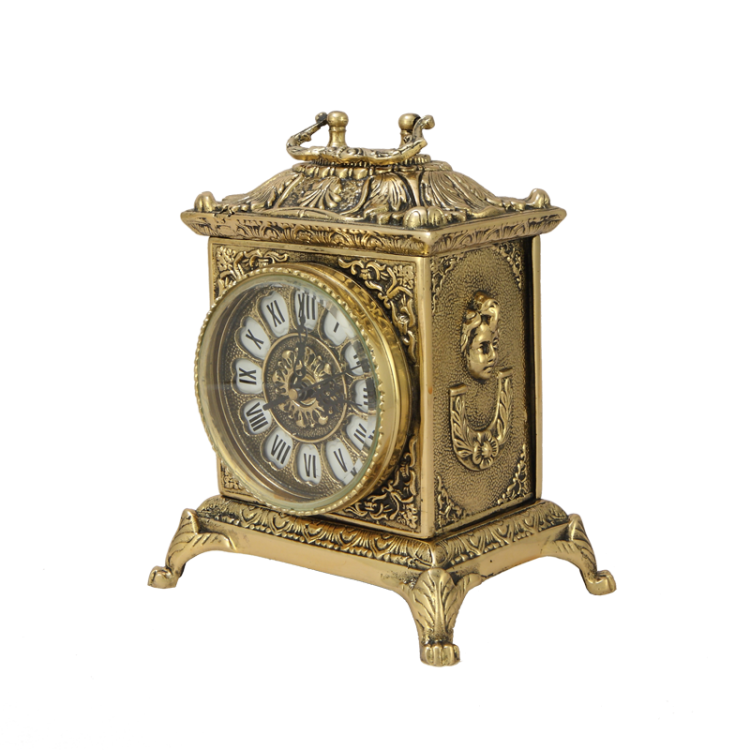 Каминные часы Ларец из бронзы Bello De Bronze BP-82108-D, фотография сбоку