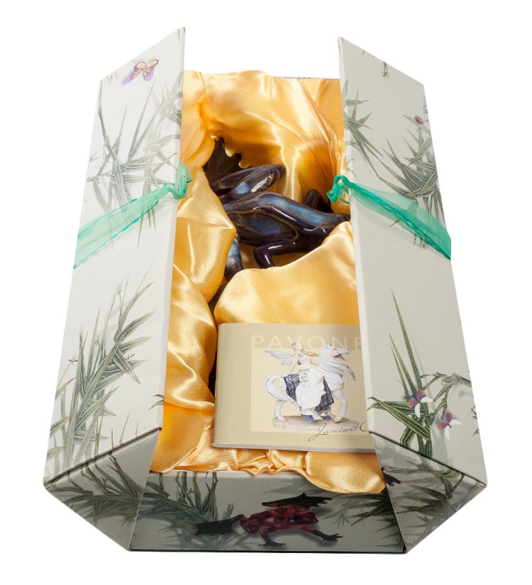 Фигурка из фарфора Ночная Гималайская Лягушка Pavone JP-08/12, упаковочный вид