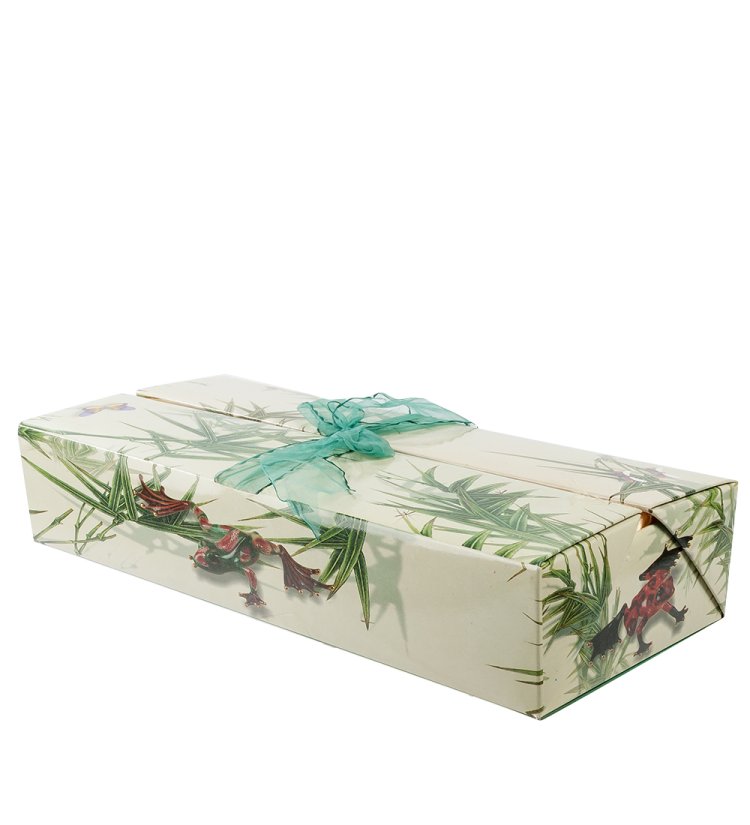 Фигурка из фарфора Ночная Гималайская Лягушка Pavone JP-08/12, упаковка