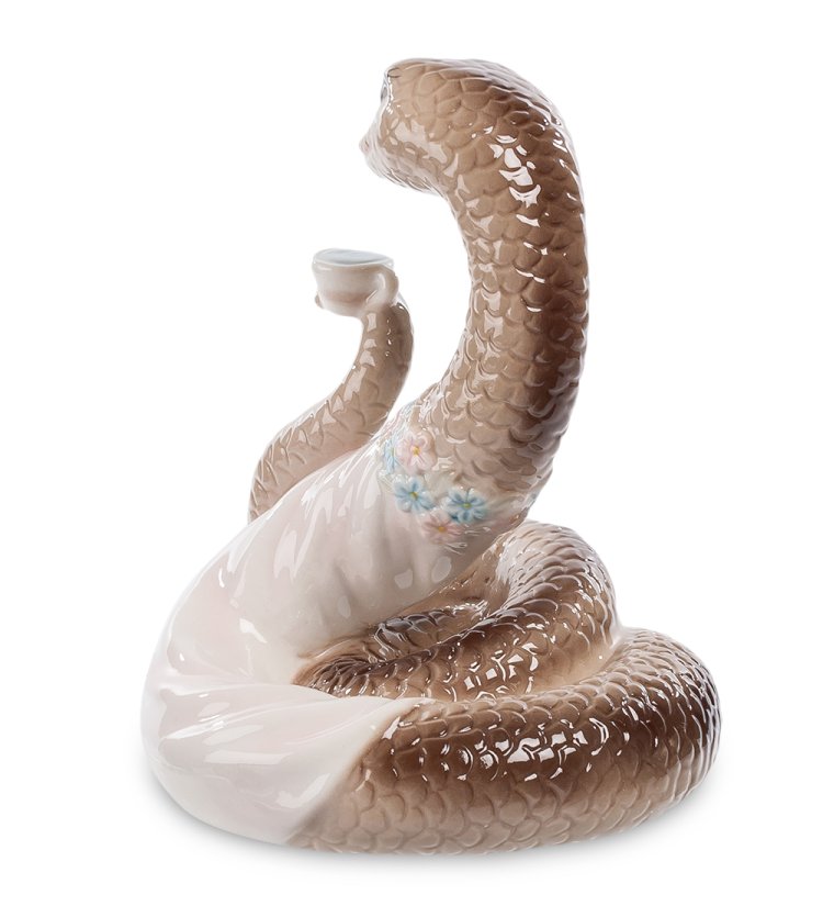 Фигурка из керамики Змея-Гурман Pavone CMS-37/ 6, фотография сбоку