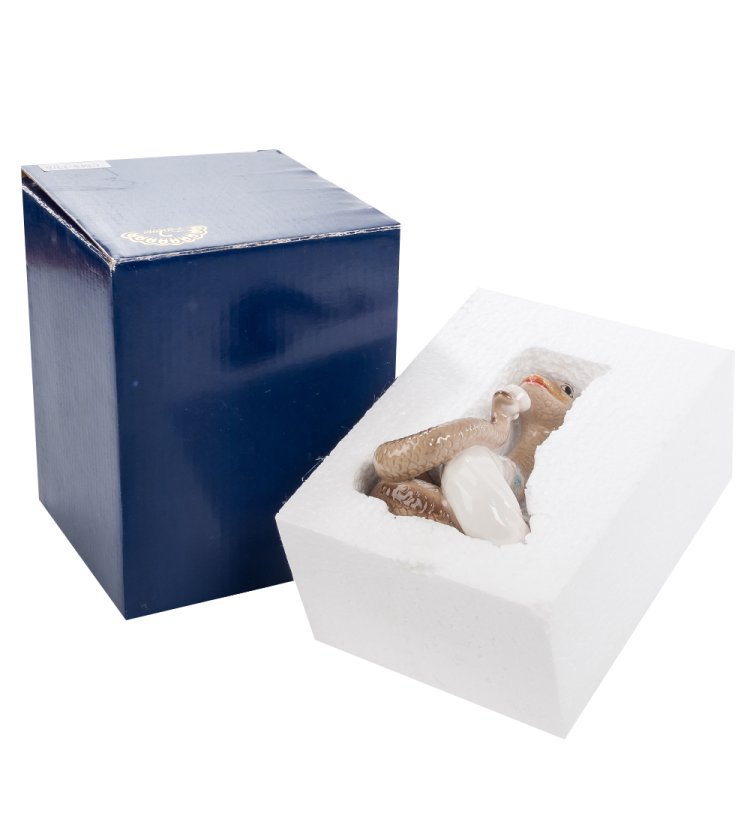 Фигурка из керамики Змея-Гурман Pavone CMS-37/ 6, фотография в упаковке