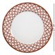Набор из 2-ти тарелок из фарфора Элегантность, красные Pavone JK-238, фотография большой тарелки