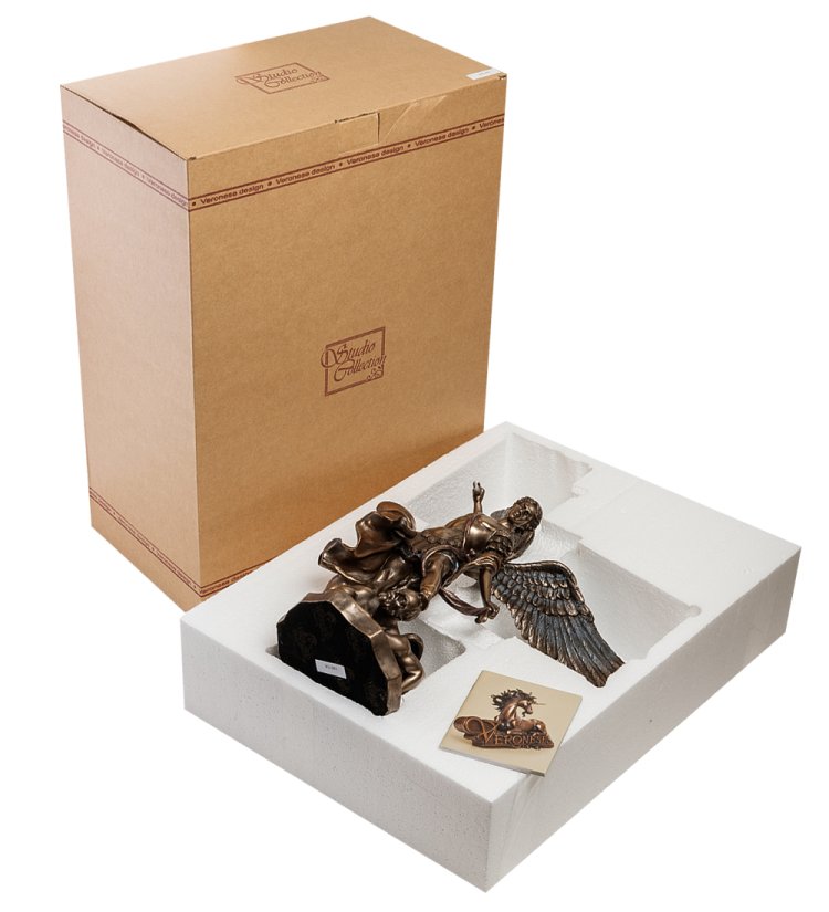 Статуэтка Михаил Архангел, побеждающий дьявола Veronese WS-30/ 1, упаковочный вид