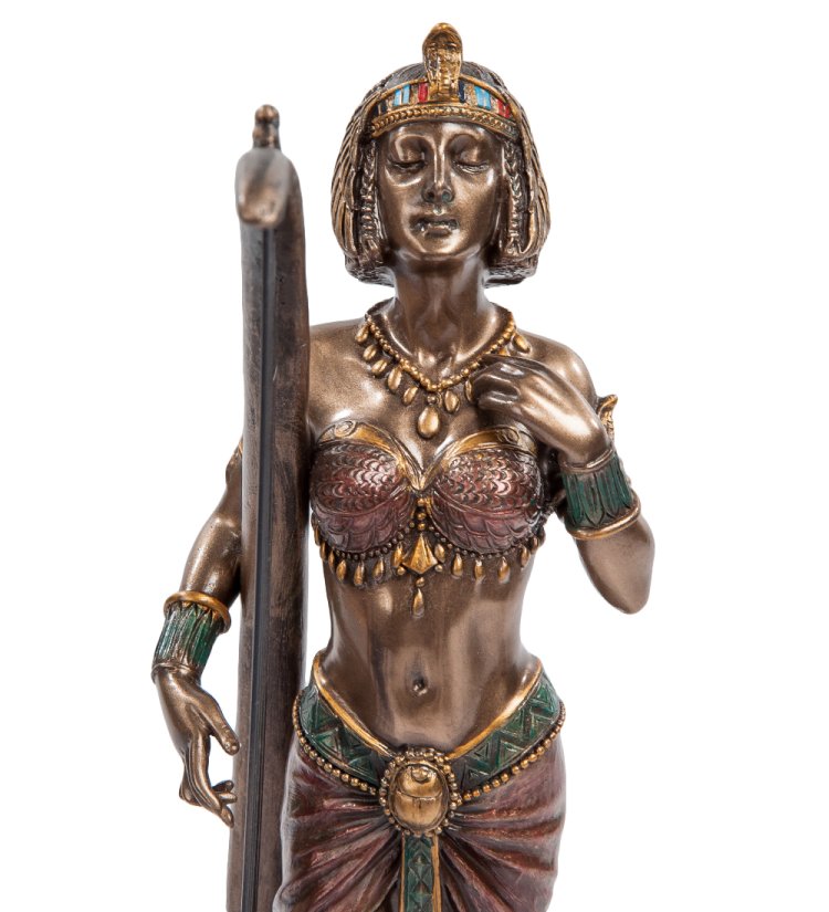 Статуэтка Клеопатра с лирой Veronese WS-447, портретный вид