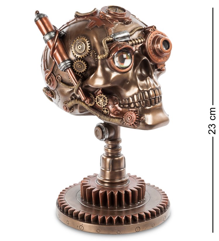 Фигура в стиле Стимпанк Череп Veronese WS-388