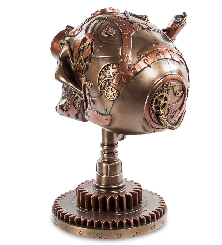 Фигура в стиле Стимпанк Череп Veronese WS-388, оборотная сторона