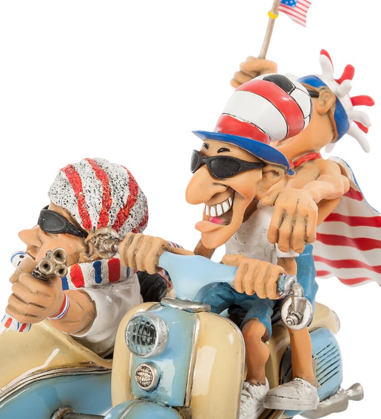 Фигурка Мотоцикла USA Fan-Attics The Comical World of Stratford SCAR-74, увеличенный вид деталей