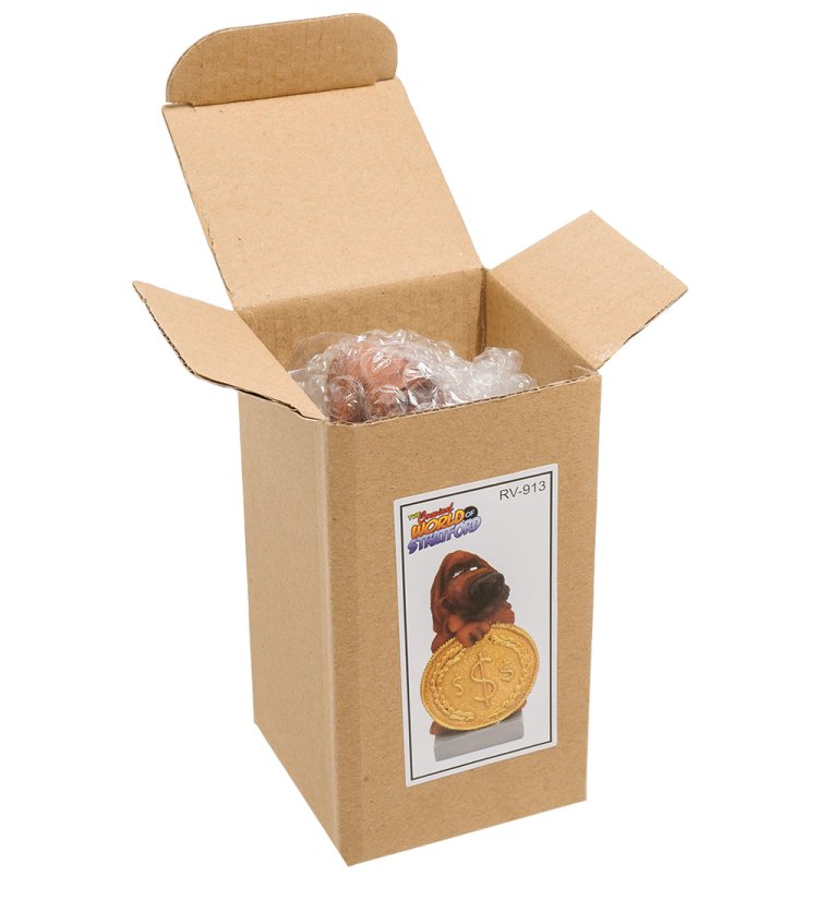 Статуэтка Собака Блад-хаунд Монета на удачу The Comical World of Stratford RV-913, упаковка