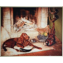 Картина Удачная охота c кристаллами Swarovski