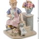 Статуэтка из керамики Девочка с котятами Pavone CMS-12/23