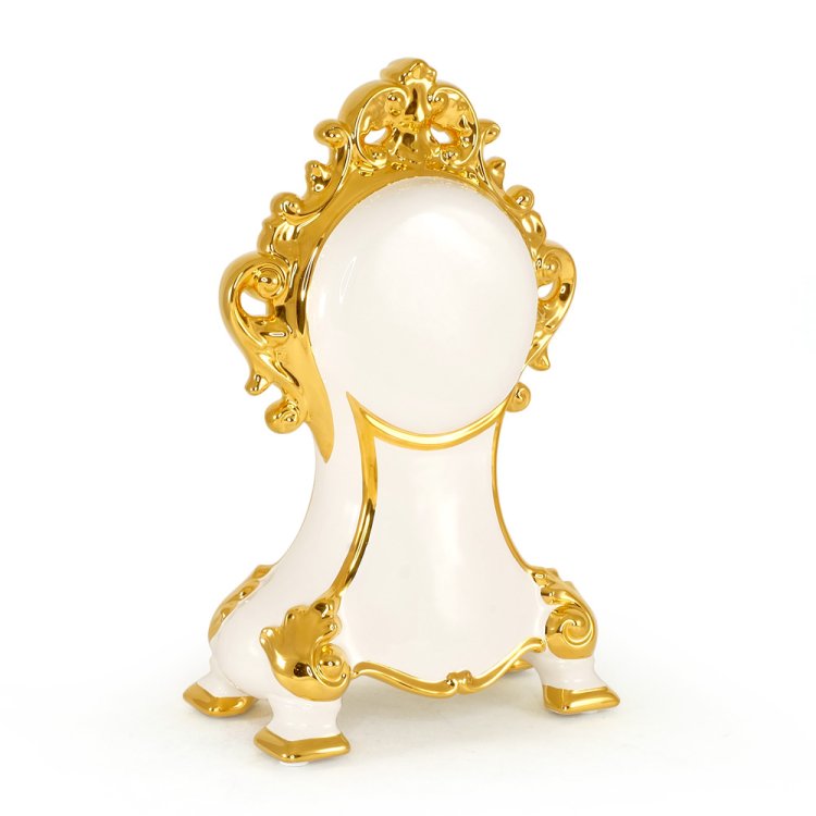 Настольные часы из керамики коллекция Amante BNB Migliore De Luxe 26422, фотография с обратной стороны