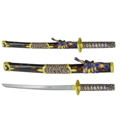 Золотисто-синий меч самураев Вакидзаси