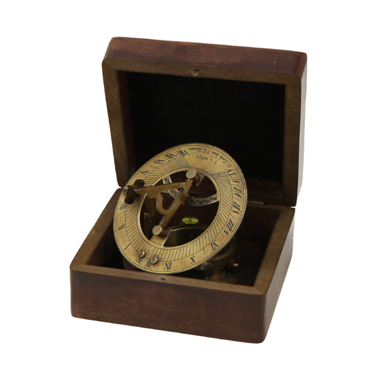 Морской компас в футляре из темного дерева Nautical NA-1663-B, упаковочный вид