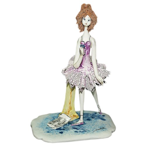 Фарфоровая статуэтка Балерина с цветком