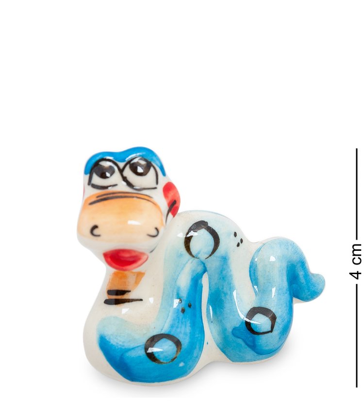 Фигурка Змея Ваня Цветная гжель ГЛ-302