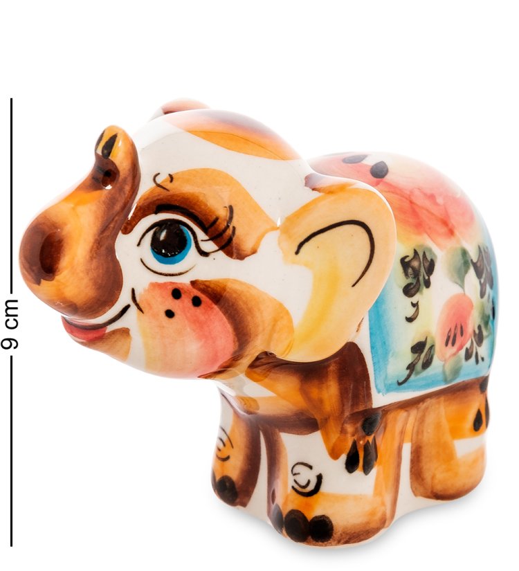 Фигурка Слон Цветная гжель ГЛ-581