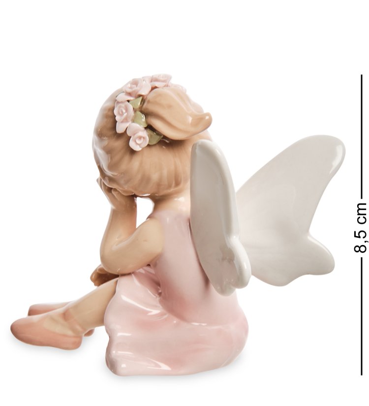 Статуэтка из фарфора Маленькая Балерина Ангелочек Pavone CMS-19/12, оборотная сторона