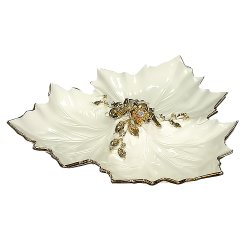 Менажница на 3 секции в виде Листа Flowers