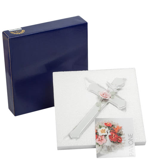 Панно из керамики Благословение с красной розой Pavone CMS-43/ 3, упаковочный вид