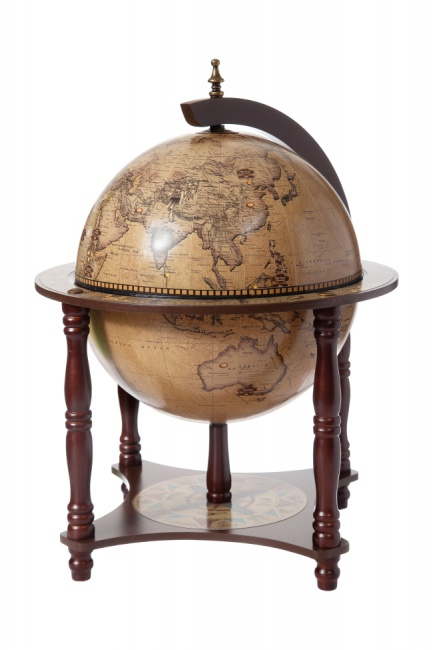 Настольный Бар-глобус с ножками диаметр 33 см Jufeng RG33006EN11