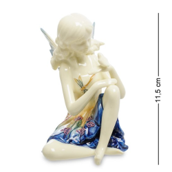 Фигурка из фарфора Девушка-эльф в синем платье