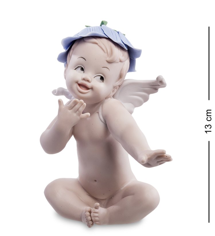 Статуэтка из бисквитного фарфора игривый Амурчик Pavone JP-13/ 6