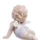 Статуэтка из фарфора Ангелочек карапуз лежит на животике Pavone JP-34/ 5, фотография со спины