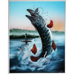 Картина По щучьему велению c кристаллами Swarovski