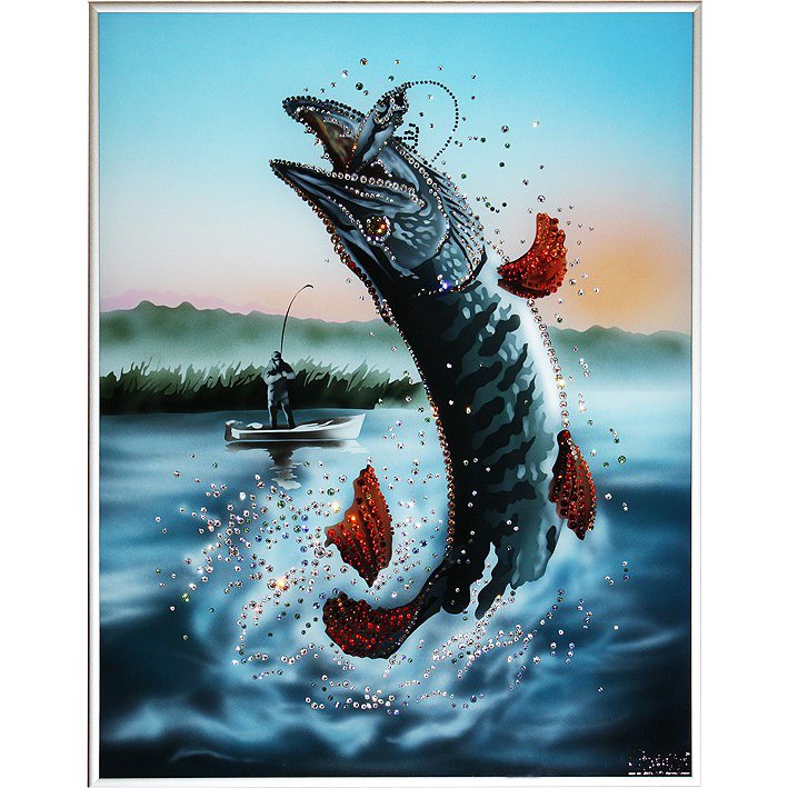 Картина По щучьему велению c кристаллами Swarovski