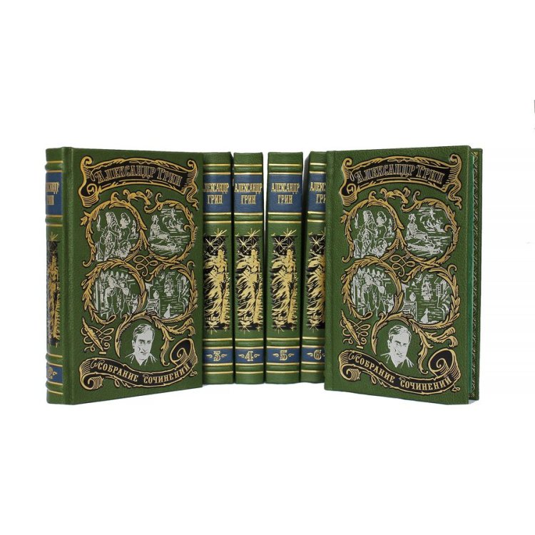 Книги в кожаном переплете Александр Грин - Собрание сочинений в 6 томах BG1374S, фотография 7