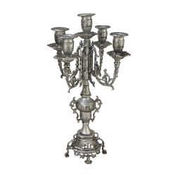 Канделябр на 5 свечей Париж, серебряный