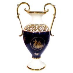 Ваза Монако, белый декор