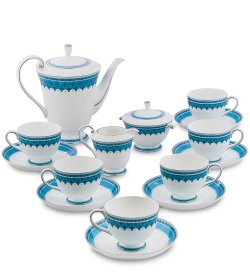 Чайный сервиз на 6 персон из фарфора Византия